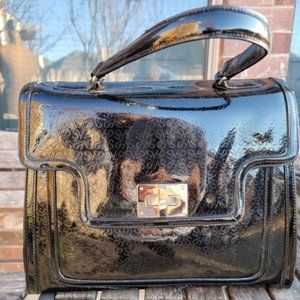 Vera Wang Black Top Handle Shoulder Bag